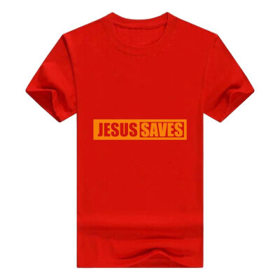 

Christian Religious Men Tshirt Jesus Saves