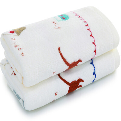 

Sanli childrens towel pure cotton 25x50cm soft absorbent towel 2 pcs