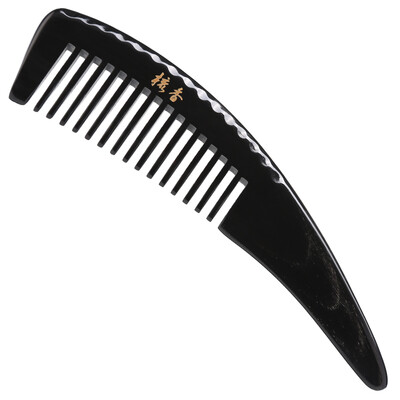

Jingdong supermarket comb incense crescent angle black buffalo horn comb J1801
