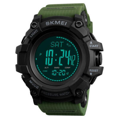 

SKMEI Mens Digital Sport Wrist Watch w Altimeter Barometer Thermometer Compass