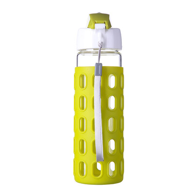 

Jingdong Supermarket] Ke Rui Siduo glass water cup NC-8902 intellectual element sports cup portable carrying water glass car leakproof cup 300ml color random