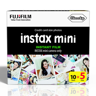 

Fuji FUJIFILM INSTAX an imaging camera MINI photo paper film white side 5 package