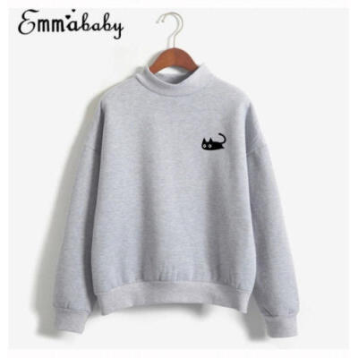 

Womens Hoodie Sweatshirt Long Sleeve Sweater Blouse Jumper Pullover Tops Coat