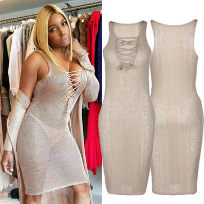 

Sexy Women Lady Bandage Bodycon Evening Party Cocktail Club Short Mini Dress