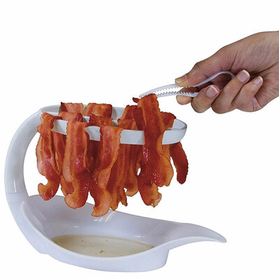 

Outdoor Microwave Bacon Cooker Reduces Fat up to 35