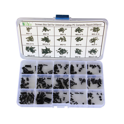 

300Pcs Screw Set Screws Box for Universal Laptop PC Computer Repair Kit