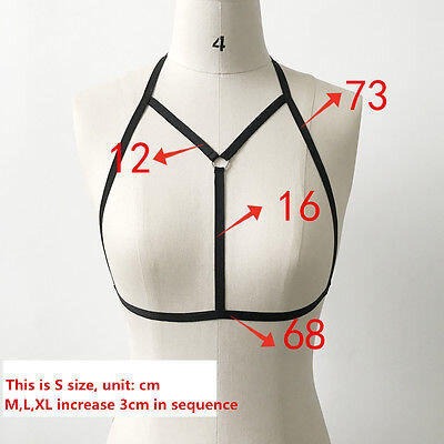 

Ladies Women Harness Bra Elastic Cage Bra Strappy Hollow Out Bra Bustier New