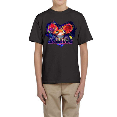 

Deadmau5 Cotton Youth Boys Girls Children Short Sleeves T Shirt Unique Tees Black
