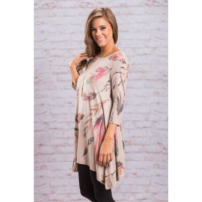 

Fashion Womens Half Sleeve Print Floral Loose Blouse Casual Cotton Tops T-Shirts