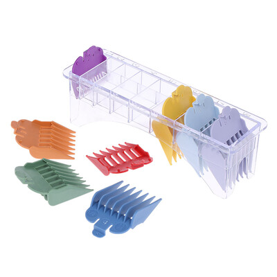 

8 Sizes Colorful Hair Clipper Limit Comb Guide Attachment Set for Electric Hair Clipper Shaver Haircut Accessory
