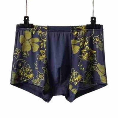 

Aa-shop New Men Underwear Flower Cotton Health Comfortable Fashion Business Big Size Underpants Panties Homme Mens