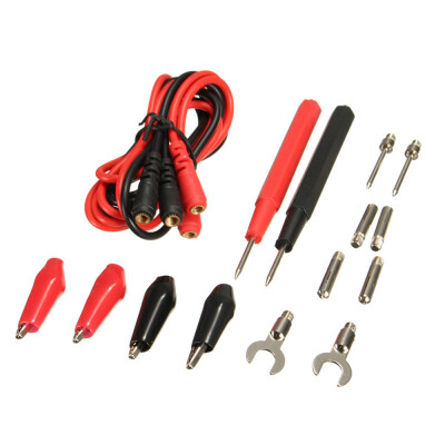 

16Pcs Universal Multimeter Cable Multi-function Digital Test Lead Probe Kit Set