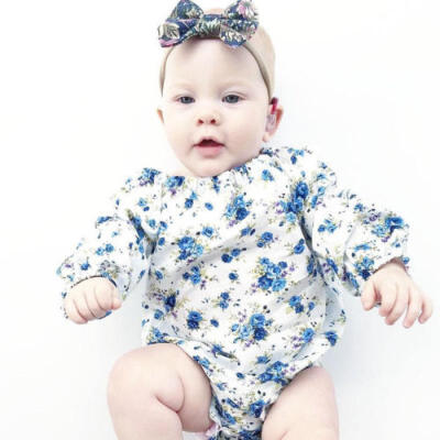 

Newborn Kids Baby Girl Floral Clothes Romper Jumpsuit Bodysuit Sunsuit Outfits W