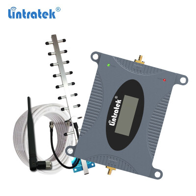 

Lintratek 3G Mobile Signal Booster Cell Phones Repeater Amplifier UMTS 2100MHz Band 1 Yagi Antenna Set for 3G Voice&Data30