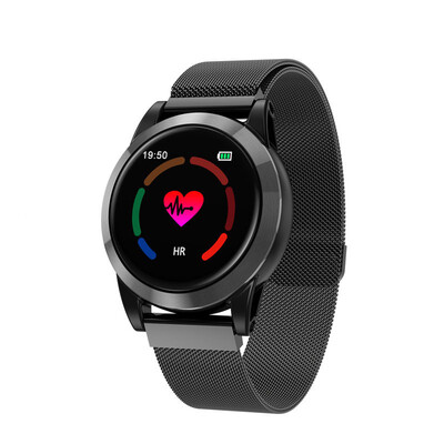 

Smart Watch R15 Men Android IOS Smartband Heart Rate Fitness Bracelet Sleep Monitor Fitness Tracker Color Screen Round Wristband