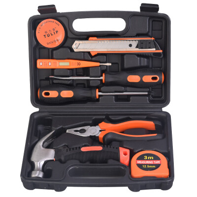 

Extension 9 set of household hardware toolbox set hand tool set repair manual tool combination TU5009