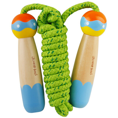 

Merlot JoanMiro children skipping rope cartoon cotton wooden skipping rope blue JM10186