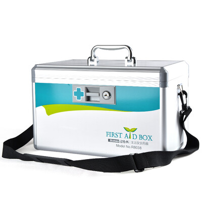 

Jinlongxing Glosen R8038 aluminum alloy storage box 14 inches without lining home emergency medicine box