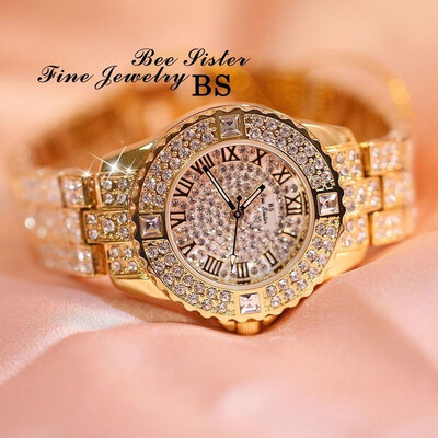 

Luxury Women Watch Rhinestone Bling Crystal Analog Quartz Wristwatch Dress Watch