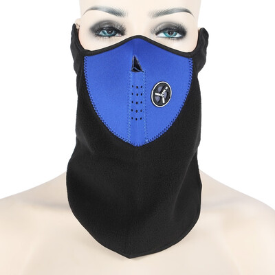 

Airsoft Warm Fleece Bike Half Face Mask Cover Face Hood Protection Cycling Ski Sports Outdoor Winter Neck Guard Scarf Warm Mask