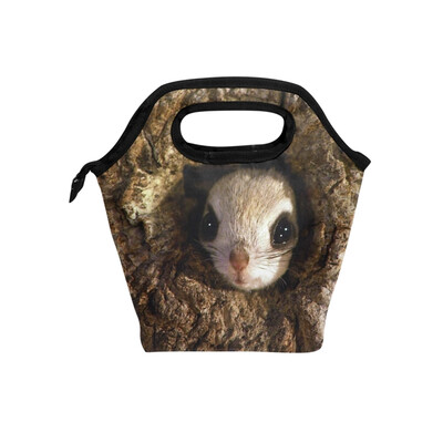 

Tree Hole Squirrel Lunch Bag Tote Bag Travel Picnic Organizer Lunch Holder Handbags Lunch Bag Box