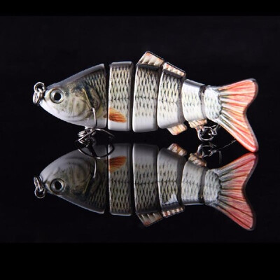 

2Pcs 10cm20g Lifelike 6 Jointed Sections Swimbait Fishing Lure Crankbait Hard Bait Fish Hook Fishing Tackle