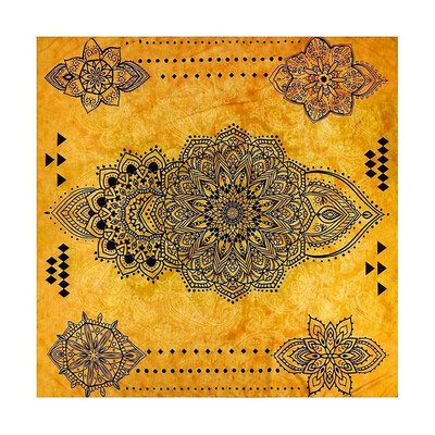 

UpperX Beach Towels Bohemian Mandala Wall Hanging Tapestry Bedspread Beach Towel Table Blanket 150x150CM A