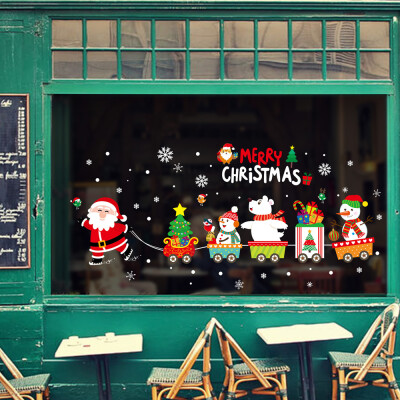 

Creative Christmas Series PVC Home Wall Showcase Window Decoration Removable Sticker