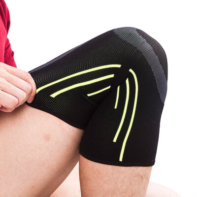 

LAC Sport Running Knee Outdoors Mountaineering Basketball Riding Men & Women Fitness Knee Ring Green Line Order Only M Code