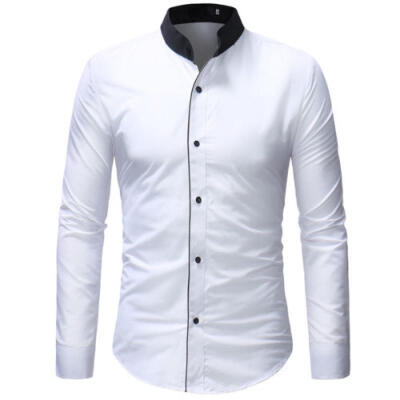 

Fashion Mens Luxury Casual Stylish Slim Fit Long Sleeve Casual Dress Shirts Tops