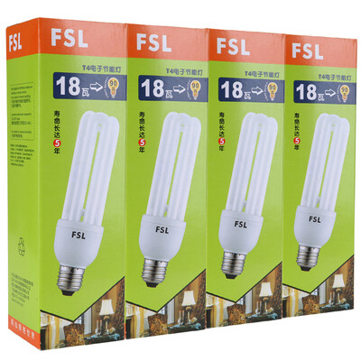 

Jingdong Supermarket Foshan lighting T4 energy-saving lamps 3U-18W-E27 on 4 sets
