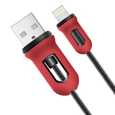 

Snowkids MFi Certification 12 m Apple Charging&Data Transfer Cable 12m Red&Black Armor iphone7sPlusX856iPad