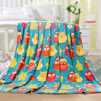 

Yu Miantang blanket super soft short plush children baby blanket baby blanket baby blanket nap blanket owl tribal 127 * 152cm