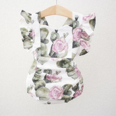 

Newborn Infant Baby Girl Floral Romper Jumpsuit Sunsuit Summer Clothes One Piece