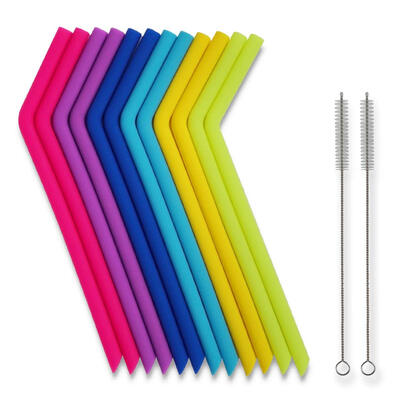 

UpperX Silicone Straws for 30 oz Tumblers Reusable Silicone Drinking Straws 14pcs Extra long Flexible Straws with Cleaning Brushes