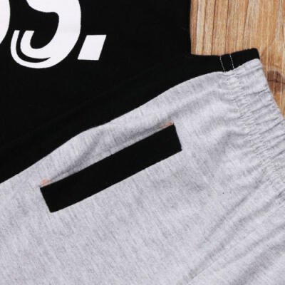 

Casual Toddler Kids Baby Boy T-shirt Tops Pants 2Pcs Outfits Set Clothes 1-6T