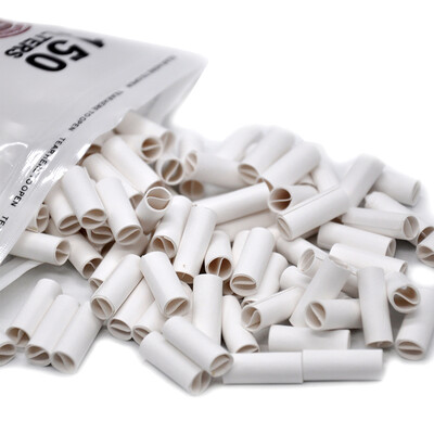 

6mm 150PcsBag Disposable Filters Tip Pre Rolled Natural Unrefined Cigarette Filter Rolling Paper Tips