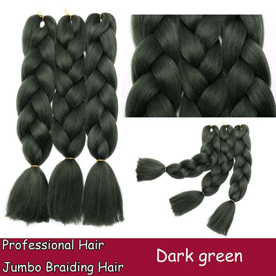 

Braiding Hair Ombre for crochet Hair Weave with Synthetic&Twist Braiding Hair Extensions Dark black 100gpc