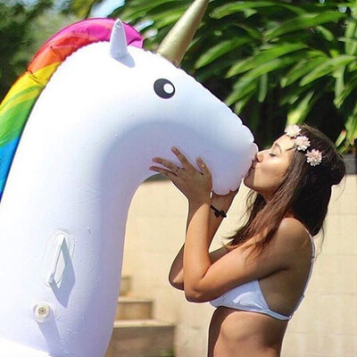 

MyMei Free EMS 270cm adult summer unicorn swimming floates pool toys inflatable Summer Holiday Water Rafts Outdoor Fun Water