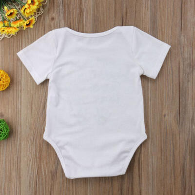 

Cute Infant Baby Boy Girl Letter Print Romper Bodysuit Jumpsuit Clothes Outfits
