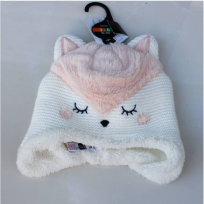 

Baby Toddler Girls Boys Warm Hat Winter Beanie Hooded Gloves Earflap Knitted Cap