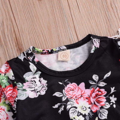 

Cute Newborn Baby Girl Outfits Floral Romper Top Jumpsuit Bodysuit Clothes