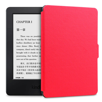 

MGYOK Kindle Case Kindle 958 Protective Case Case Paperwhite 123 E-book Sleep Protection Leather Case KPSH Cool Black