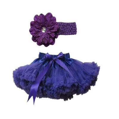 

Buenos Ninos Girls Tutu Chiffon Petticoat Set with Flower Headband