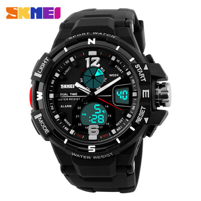 

SKMEI Hot Sale Fashion Man Wristwatch Mens Sport Watch Water Resistant Rubber Strap