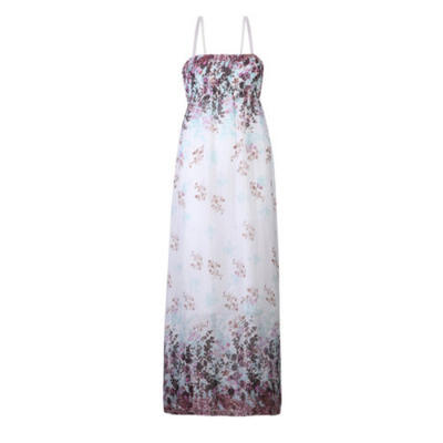 

Women Boho Long Maxi Sling Dress Floral Summer Party Evening Beach Sundress