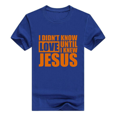 

Christian Religious Men Tshirt I Didnt Know Love Until Jesus