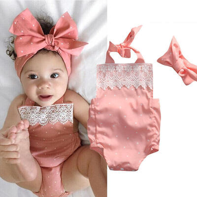 

Newborn Toddler Baby Girl Lace Floral Romper Bodysuit Jumpsuit Sunsuit Outfits
