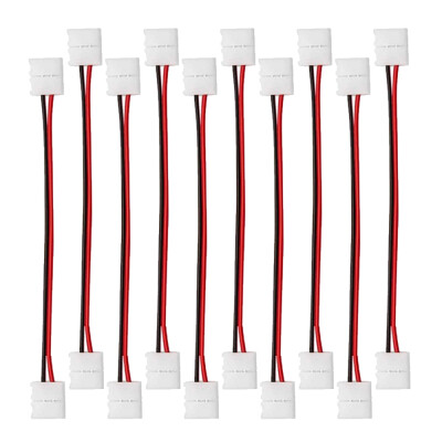 

ZDM 10PCS PCB Connector Cable 8mm 10mm 2 Pin Both Ends LED Strip Connectors