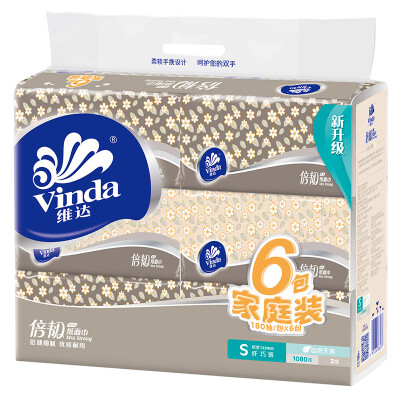 

Vinda (Vinda) pumping paper double toughness 2 layer 180 pumping soft pumping * 6 package (small size)